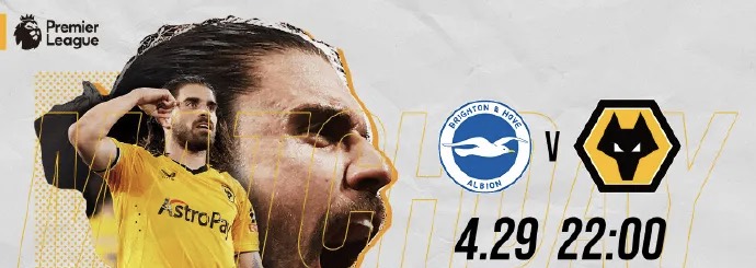 Ngày 29 tháng 4 lúc 22:00 Premier League: Brighton vs Wolves